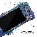 Floral Blues // Skin Decal Wrap Kit for Nintendo Switch Console & Dock, Joy-Cons, Pro Controller, Lite, 3DS XL, 2DS XL, DSi, or Wii - Vinyl Skin Wrap for Nintendo Switch 2, OLED, Lite, Pro Controller, Wii & Classic Handhelds