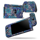 Floral Blues - Vinyl Skin Wrap for Nintendo Switch 2, OLED, Lite, Pro Controller, Wii & Classic Handhelds