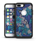 Floral Blues - iPhone 7 or 7 Plus Commuter Case Skin Kit