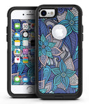 Floral Blues - iPhone 7 or 8 OtterBox Case & Skin Kits