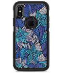Floral Blues - iPhone X OtterBox Case & Skin Kits