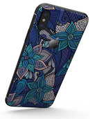 Floral Blues - iPhone X Skin-Kit