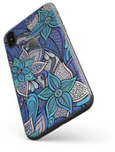 Floral Blues - iPhone X Skin-Kit