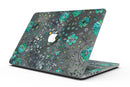 Floral Pattern on Black Watercolor - MacBook Pro with Retina Display Full-Coverage Skin Kit