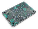 Floral Pattern on Black Watercolor - MacBook Pro with Retina Display Full-Coverage Skin Kit