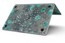 Floral Pattern on Black Watercolor - MacBook Pro with Retina Display Full-Coverage Skin Kit