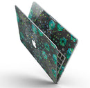 Floral Pattern on Black Watercolor - MacBook Pro with Retina Display Full-Coverage Skin Kit