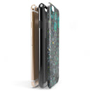 Floral Pattern on Black Watercolor iPhone 6/6s or 6/6s Plus 2-Piece Hybrid INK-Fuzed Case