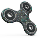Floral Pattern on Black Watercolor Full-Body Fidget Spinner Skin-Kit