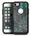 Floral Pattern on Black Watercolor - iPhone 7 or 8 OtterBox Case & Skin Kits