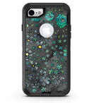 Floral Pattern on Black Watercolor - iPhone 7 or 8 OtterBox Case & Skin Kits