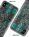 Floral Pattern on Black Watercolor - iPhone X Clipit Case