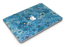 Floral Pattern on Blue Watercolor - MacBook Air Skin Kit
