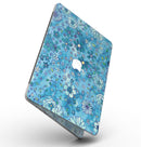 Floral Pattern on Blue Watercolor - MacBook Pro with Retina Display Full-Coverage Skin Kit