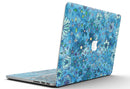 Floral Pattern on Blue Watercolor - MacBook Pro with Retina Display Full-Coverage Skin Kit