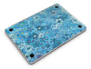 Floral Pattern on Blue Watercolor - MacBook Pro with Retina Display Full-Coverage Skin Kit