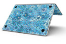 Floral Pattern on Blue Watercolor - MacBook Pro with Retina Display Full-Coverage Skin Kit