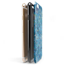 Floral Pattern on Blue Watercolor iPhone 6/6s or 6/6s Plus 2-Piece Hybrid INK-Fuzed Case