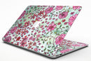 Floral Pattern on Light Green Watercolor - MacBook Air Skin Kit