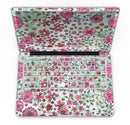 Floral Pattern on Light Green Watercolor - MacBook Pro with Retina Display Full-Coverage Skin Kit