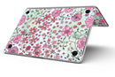 Floral Pattern on Light Green Watercolor - MacBook Pro with Retina Display Full-Coverage Skin Kit