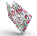 Floral Pattern on Light Green Watercolor - MacBook Pro with Retina Display Full-Coverage Skin Kit