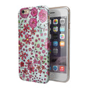 Floral Pattern on Light Green Watercolor iPhone 6/6s or 6/6s Plus 2-Piece Hybrid INK-Fuzed Case
