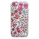 Floral Pattern on Light Green Watercolor iPhone 6/6s or 6/6s Plus 2-Piece Hybrid INK-Fuzed Case