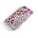 Floral Pattern on Light Green Watercolor iPhone 6/6s or 6/6s Plus 2-Piece Hybrid INK-Fuzed Case