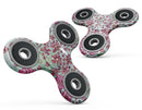 Floral Pattern on Light Green Watercolor Full-Body Fidget Spinner Skin-Kit