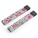 Floral Pattern on Light Green Watercolor - Premium Decal Protective Skin-Wrap Sticker compatible with the Juul Labs vaping device