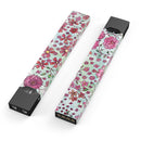Floral Pattern on Light Green Watercolor - Premium Decal Protective Skin-Wrap Sticker compatible with the Juul Labs vaping device
