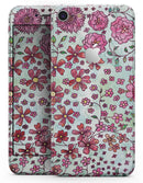 Floral Pattern on Light Green Watercolor - Skin-kit for the iPhone 8 or 8 Plus
