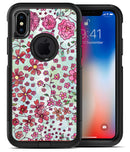 Floral Pattern on Light Green Watercolor - iPhone X OtterBox Case & Skin Kits