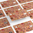 Floral Pattern on Orange Watercolor - Premium Protective Decal Skin-Kit for the Apple Credit Card
