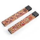 Floral Pattern on Orange Watercolor - Premium Decal Protective Skin-Wrap Sticker compatible with the Juul Labs vaping device