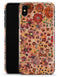 Floral Pattern on Orange Watercolor - iPhone X Clipit Case