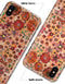 Floral Pattern on Orange Watercolor - iPhone X Clipit Case