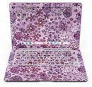 Floral Pattern on Purple Watercolor - MacBook Air Skin Kit