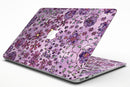 Floral Pattern on Purple Watercolor - MacBook Air Skin Kit