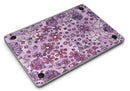 Floral Pattern on Purple Watercolor - MacBook Air Skin Kit