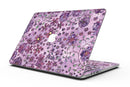 Floral Pattern on Purple Watercolor - MacBook Pro with Retina Display Full-Coverage Skin Kit
