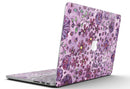 Floral Pattern on Purple Watercolor - MacBook Pro with Retina Display Full-Coverage Skin Kit