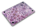 Floral Pattern on Purple Watercolor - MacBook Pro with Retina Display Full-Coverage Skin Kit