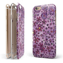 Floral Pattern on Purple Watercolor iPhone 6/6s or 6/6s Plus 2-Piece Hybrid INK-Fuzed Case