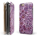 Floral Pattern on Purple Watercolor iPhone 6/6s or 6/6s Plus 2-Piece Hybrid INK-Fuzed Case