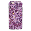 Floral Pattern on Purple Watercolor iPhone 6/6s or 6/6s Plus 2-Piece Hybrid INK-Fuzed Case