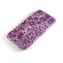 Floral Pattern on Purple Watercolor iPhone 6/6s or 6/6s Plus 2-Piece Hybrid INK-Fuzed Case
