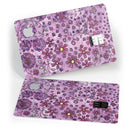 Floral Pattern on Purple Watercolor - Premium Protective Decal Skin-Kit for the Apple Credit Card