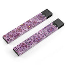 Floral Pattern on Purple Watercolor - Premium Decal Protective Skin-Wrap Sticker compatible with the Juul Labs vaping device